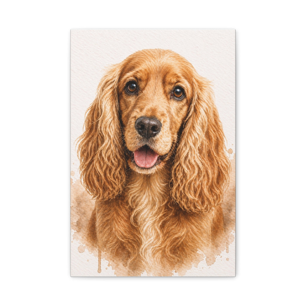 Cocker Spaniel Canvas Wall Art — Matte Stretched Dog Lover Print