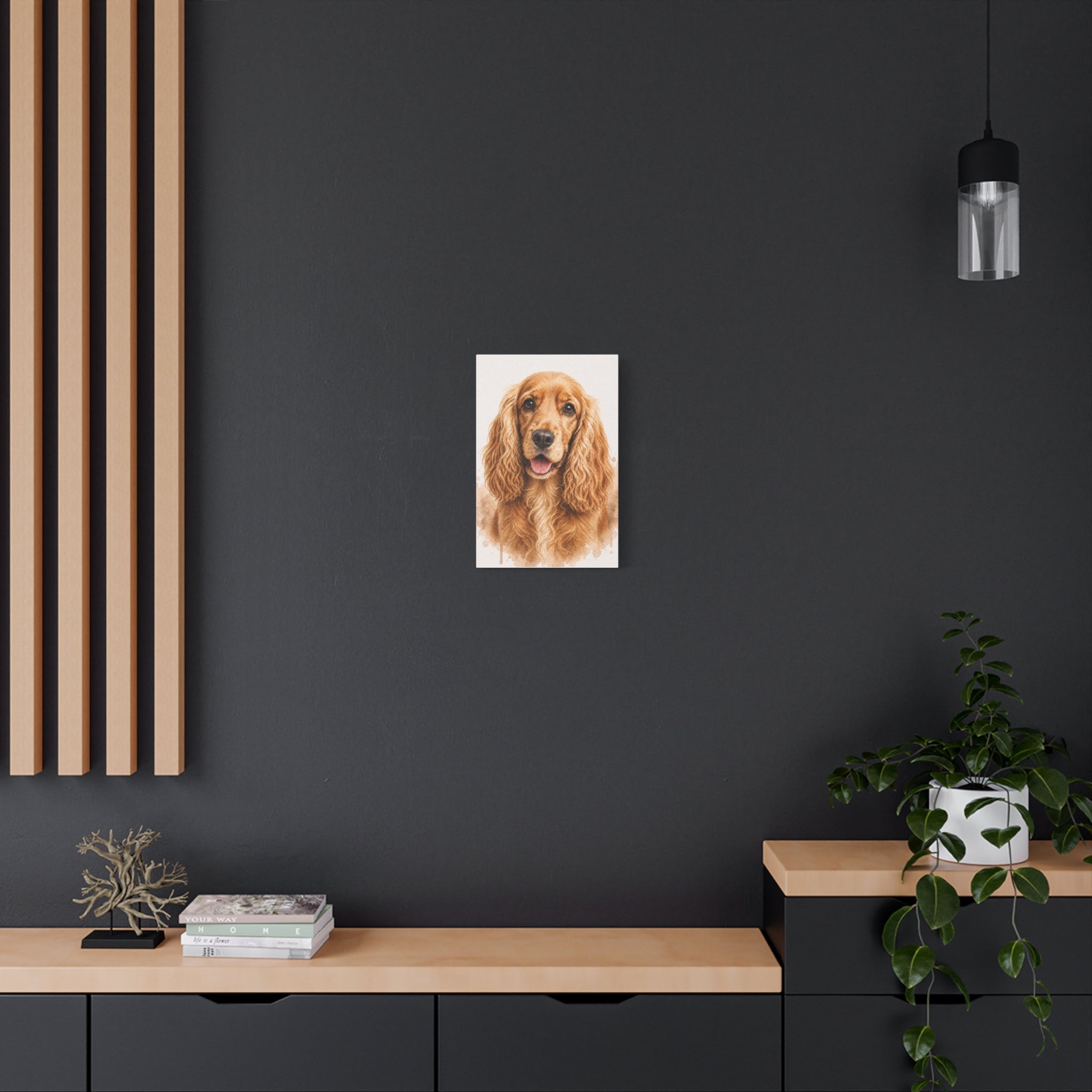 Cocker Spaniel Canvas Wall Art — Matte Stretched Dog Lover Print
