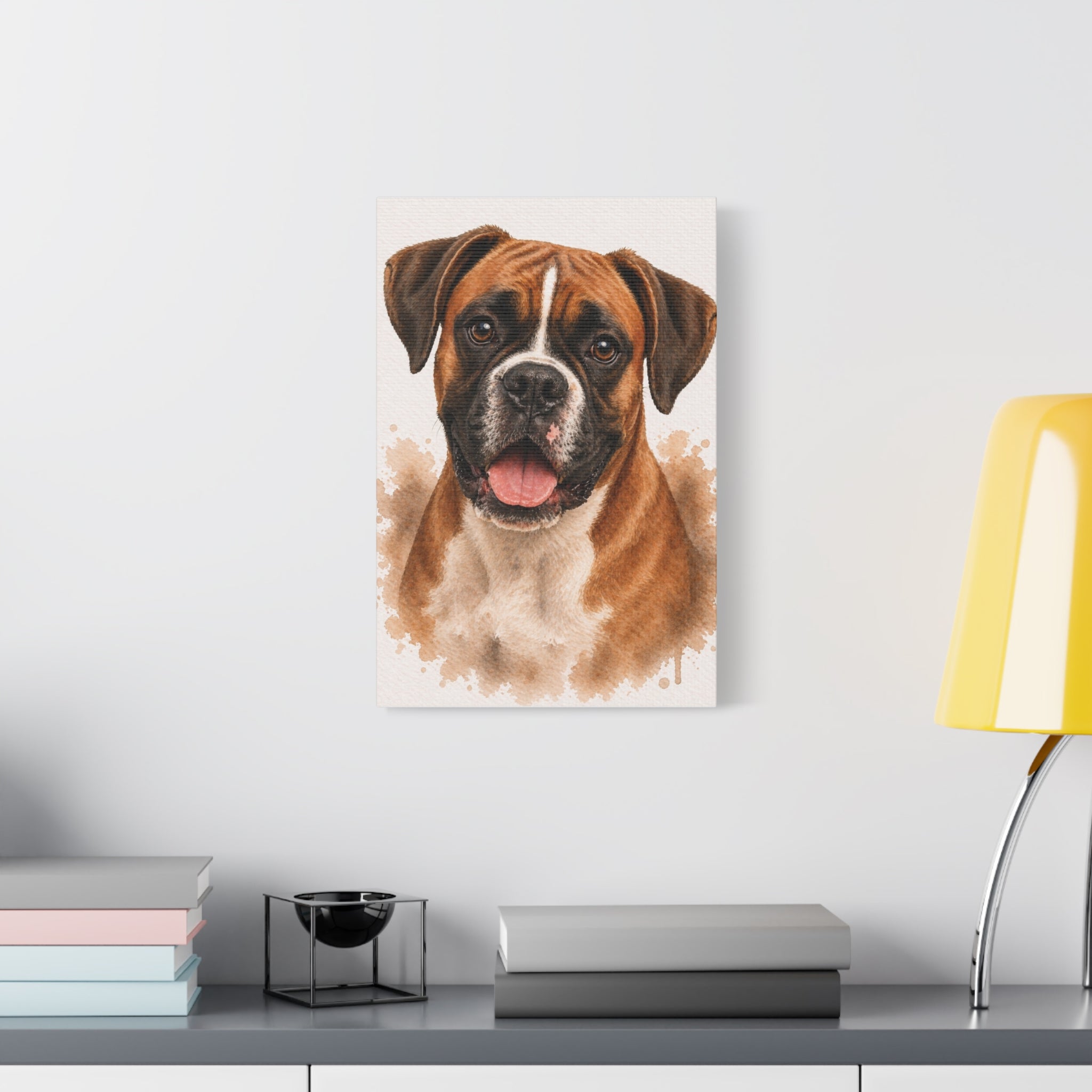 Boxer Canvas Wall Art — Matte Stretched Dog Lover Print