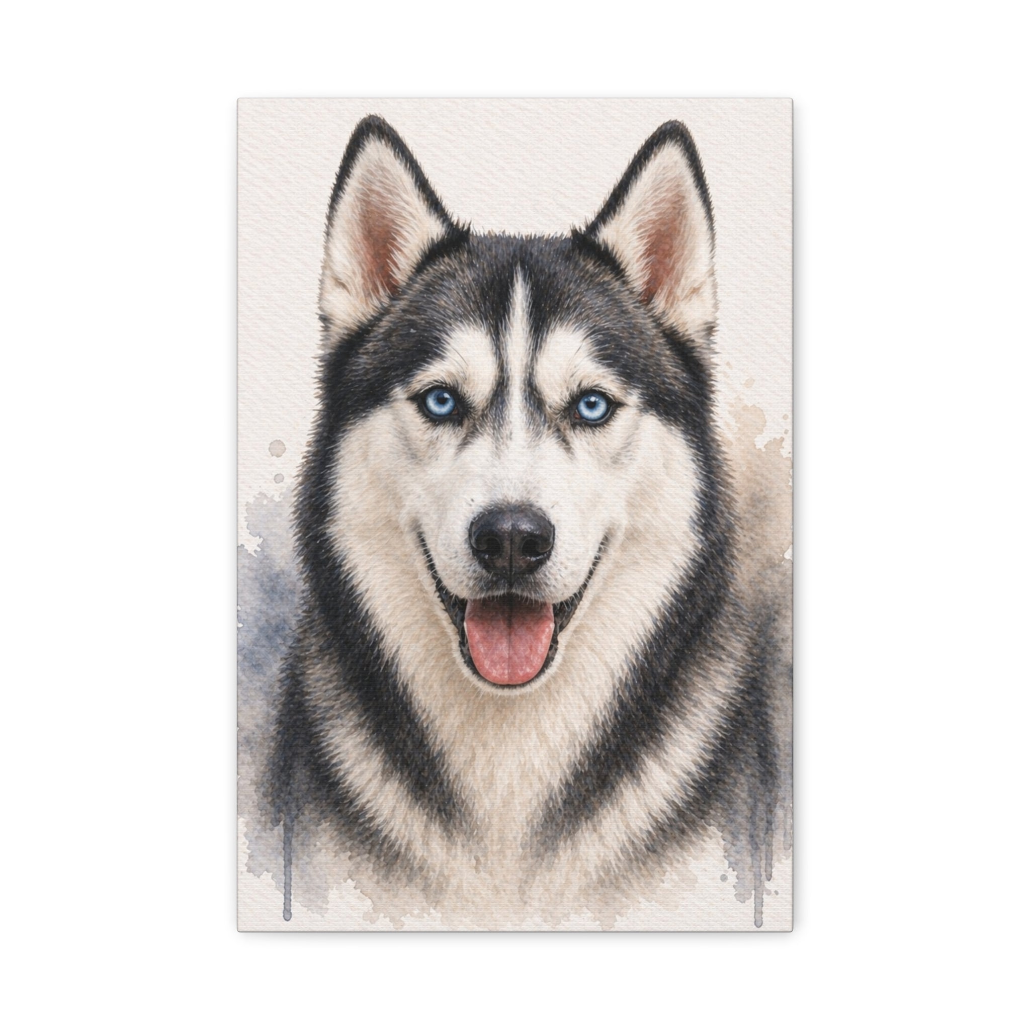 Siberian Husky Canvas Wall Art — Matte Stretched Dog Lover Print