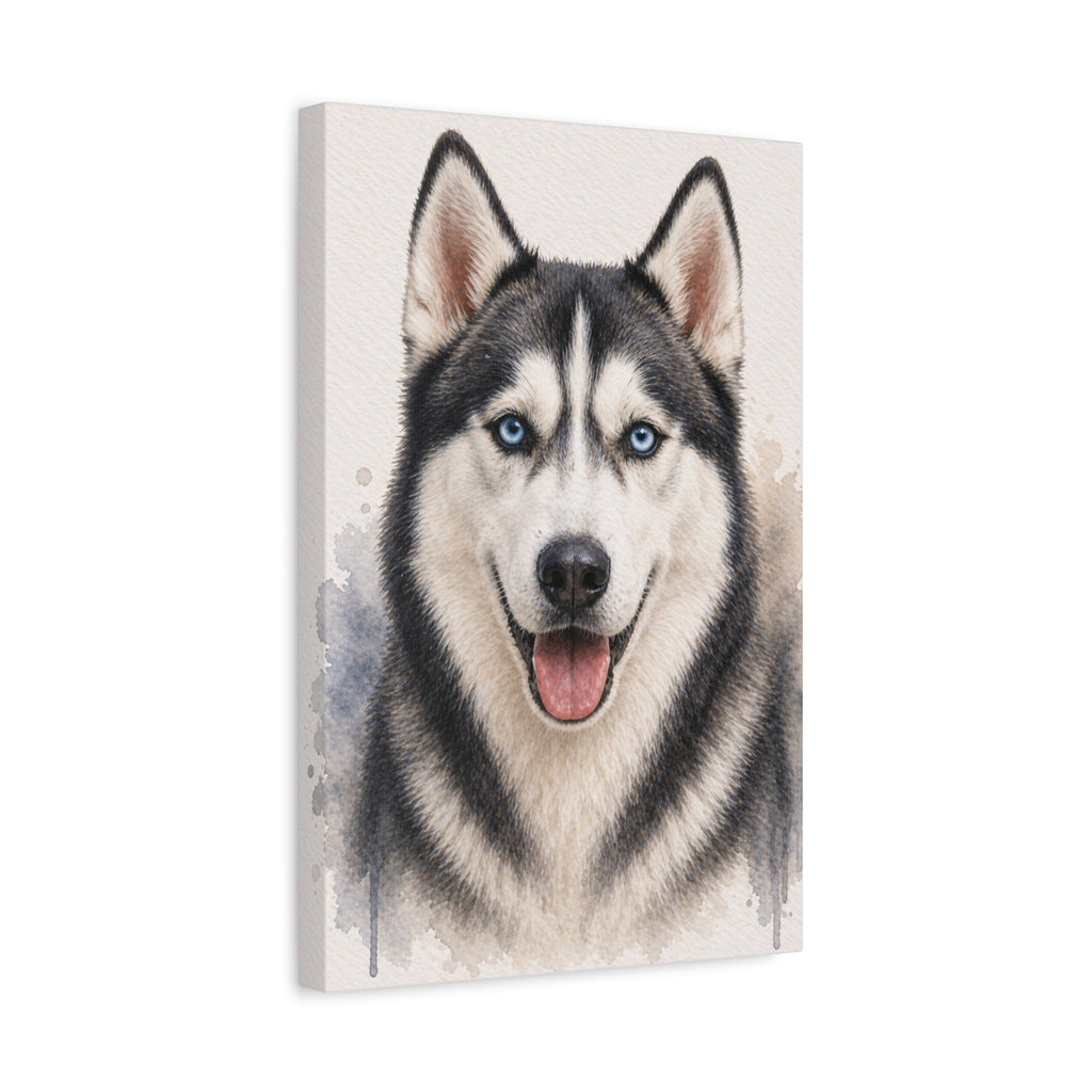 Siberian Husky Canvas Wall Art — Matte Stretched Dog Lover Print