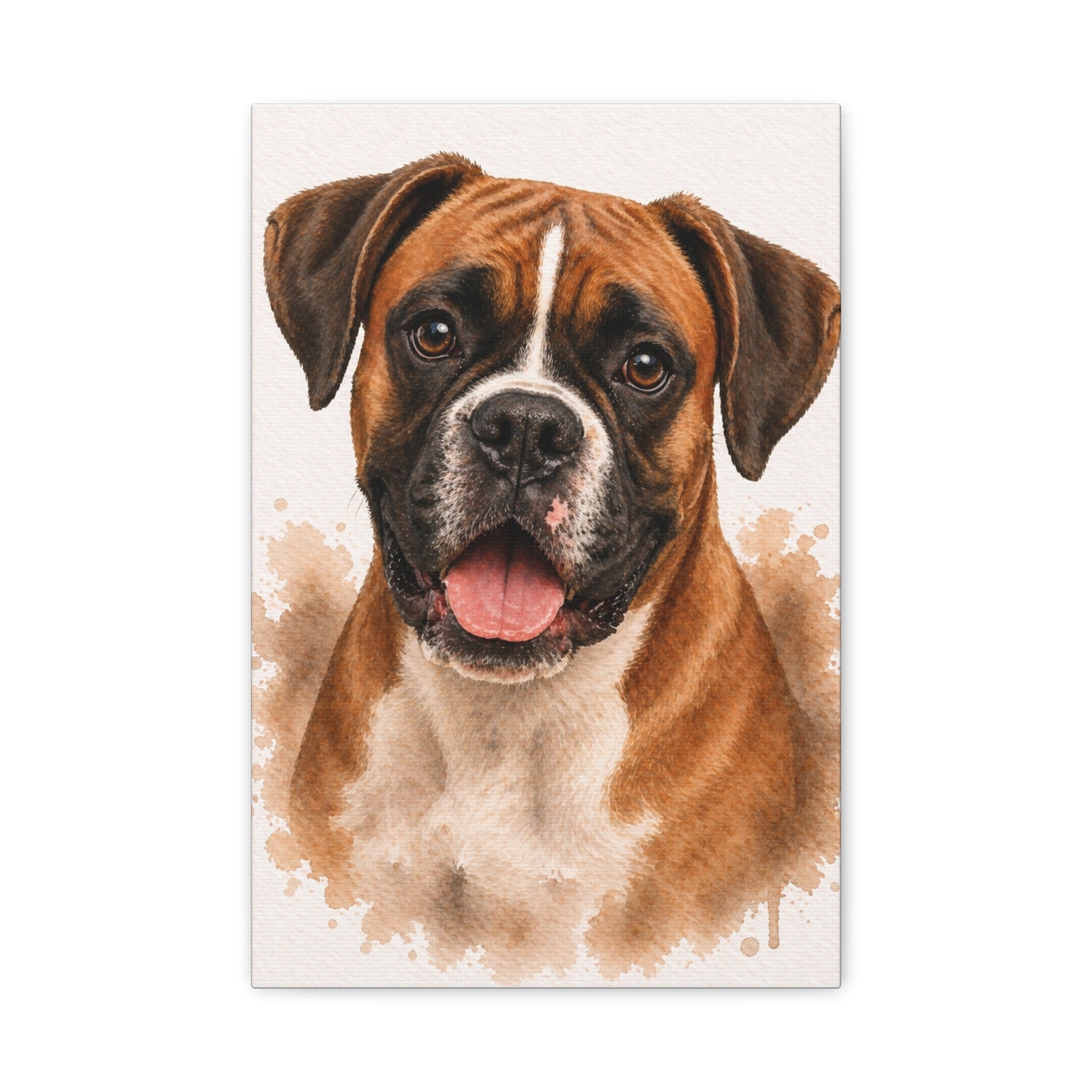 Boxer Canvas Wall Art — Matte Stretched Dog Lover Print