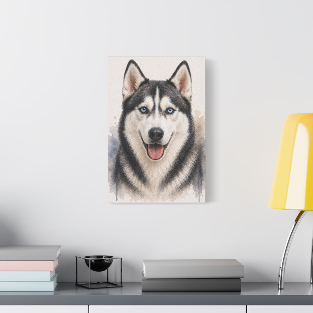 Siberian Husky Canvas Wall Art — Matte Stretched Dog Lover Print